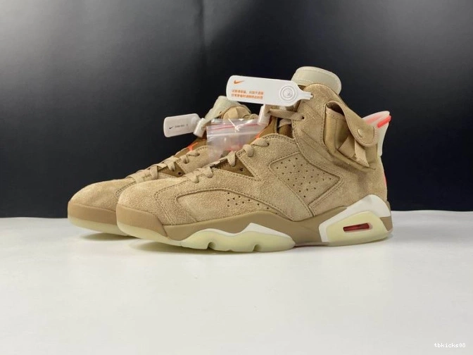 Rep TBkick British Khaki Retro 6 Scott Travis Jordan Air DH0690-200 0825